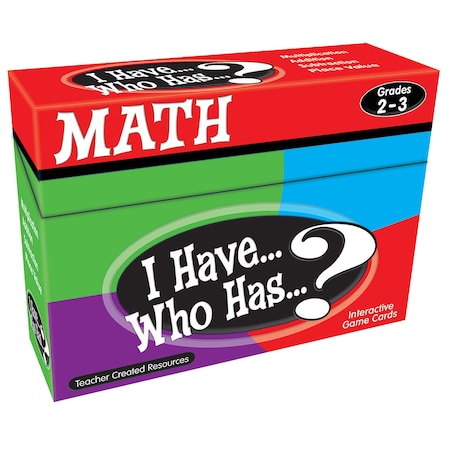 Teacher Created Resources I Have, Who Has Math Game, Grade 2-3 TCR7818